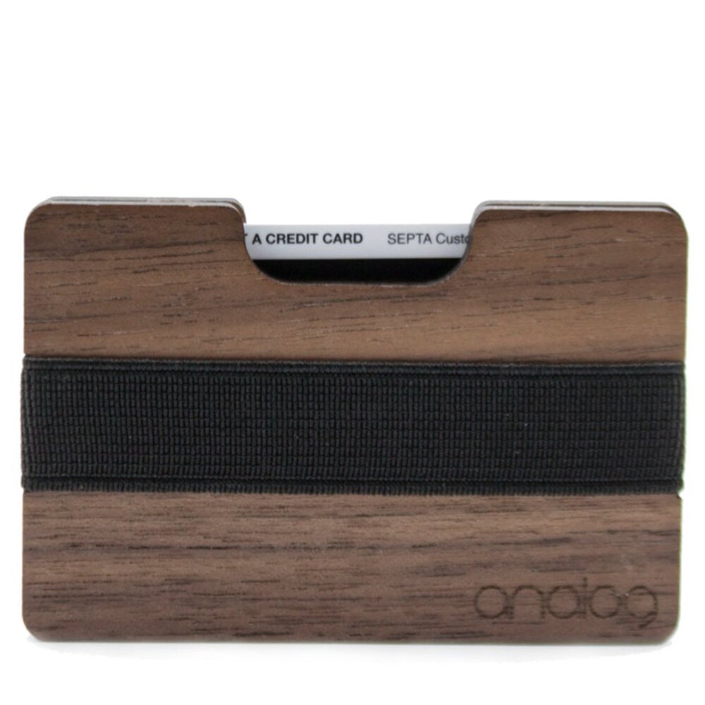 Walnut Wallet Card Holder